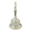 925 Sterling Silver Hallmarked Nandi Handle Puja Bell - Style