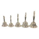 925 Sterling Silver Hallmarked Nandi Handle Puja Bell - Style