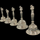 925 Sterling Silver Hallmarked Nandi Handle Puja Bell - Style