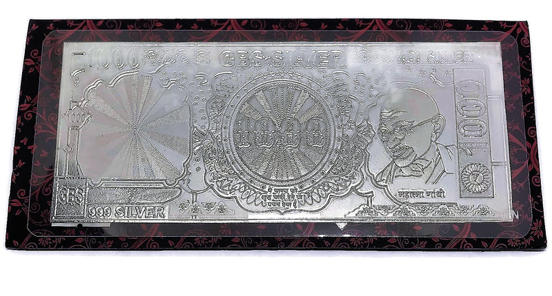 999 Pure Silver Three Gram RS1000 Old Indian Rupee Replica