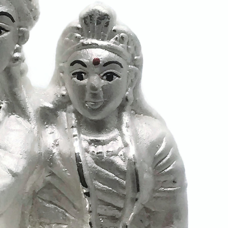 999 Pure Silver Handmade Radha Krishna idol / Statue / Murti (Figurine
