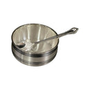 999 Pure Silver Hallmarked 150ml Heavy Bowl & Spoon for Kids - Designer Set