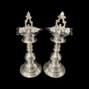 925 Sterling Silver Hallmarked Trishul Samai (Diya) / Kuthu Vilakku Pair - Set