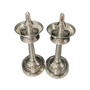 925 Sterling Silver Hallmarked Kerala Samai / Kuthu Vilakku Pair -Style