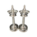 925 Sterling Silver Hallmarked Kerala Samai / Kuthu Vilakku Pair -Style