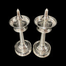 925 Sterling Silver Hallmarked Kerala Samai / Kuthu Vilakku Pair -Style
