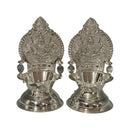 925 Sterling Silver Hallmarked 20ml Capacity Lakshmi / Kamakshi Deepak (Diya) Pair