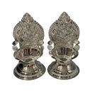 925 Sterling Silver Hallmarked 40ml Capacity Lakshmi / Kamakshi Deepak (Diya) Pair