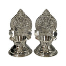 925 Sterling Silver Hallmarked 40ml Capacity Lakshmi / Kamakshi Deepak (Diya) Pair