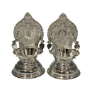 925 Sterling Silver Hallmarked 35ml Capacity Ashta Lakshmi / Kamakshi Deepak (Diya) Pair