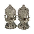 925 Sterling Silver Hallmarked 20ml Capacity Ashta Lakshmi / Kamakshi Deepak (Diya) Pair