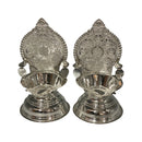 925 Sterling Silver Hallmarked 25ml Capacity Ashta Lakshmi / Kamakshi Deepak (Diya) Pair