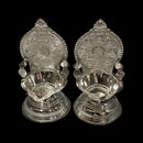 925 Sterling Silver Hallmarked 20ml Capacity Ashta Lakshmi / Kamakshi Deepak (Diya) Pair