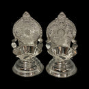 925 Sterling Silver Hallmarked 20ml Capacity Ashta Lakshmi / Kamakshi Deepak (Diya) Pair