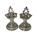 925 Sterling Silver Hallmarked SMALL Trishul Diya / Kuthu Vilakku Pair