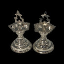 925 Sterling Silver Hallmarked SMALL Trishul Diya / Kuthu Vilakku Pair