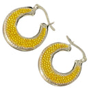 925 Sterling Silver Earrings / hoop - Design