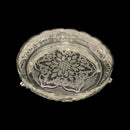 925 Sterling Silver Designer Hallmarked Large Puja Plate with Elephant Stand - Style