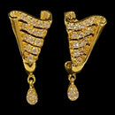 916 Twenty Two Karat (22K) Gold Studded Earrings -Style