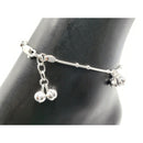 925 Sterling Silver Kids 1.0 mm Snake Chain Anklet - Style