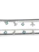 925 Sterling Silver Designer Fancy Anklet  - Style