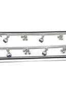 925 Sterling Silver Designer Fancy Anklet  - Style