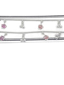 925 Sterling Silver Designer Fancy Anklet  - Style