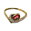 750 Eighteen Karat (18 KT) White Cubic Zirconia Ring- Style