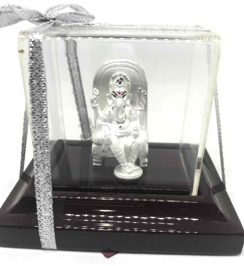 999 Pure Silver Ganesh /Ganpati Pure  Idol/Statue/Murti (Figurine