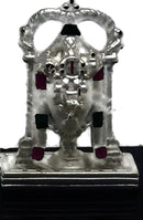 999 Pure Silver Tirupathi Balaji idol - 1.25-inch Tall Statue / Murthi (Figurine