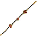 916 Twenty Two Karat (22K) Gold Black Beads Kids 5.0-inch Najariya - Style