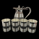999 Pure Silver Hallmarked 1200ml Water Pitcher & 350ml Four Tumbler Set