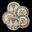 999 Pure Silver Ganesha Lakshmi / Laxmi 20 gram Coins (Pack of 5 Coins)