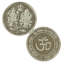 999 Pure Silver Ganesha Lakshmi / Laxmi 5 Gram Coins (pack of 5 Coins)-Figurine