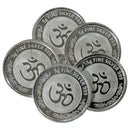 999 Pure Silver Ganesha Lakshmi / Laxmi 5 Gram Coins (Pack of 5 Coins)-Figurine