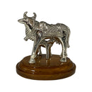 999 Pure Silver Kamdhenu Cow Statue - 2.0-inch Tall Idol / Murti (Figurine