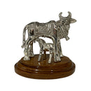 999 Pure Silver Kamdhenu Cow Statue - 2.0-inch Tall Idol / Murti (Figurine