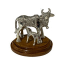 999 Pure Silver Kamdhenu Cow Statue - 2.0-inch Tall Idol / Murti (Figurine