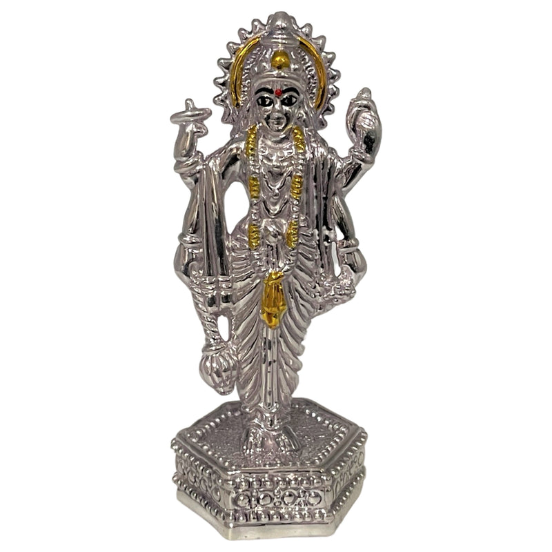 999 Pure Silver Lord Vishnu / Satyanarayana idol / Statue / Murthi (Figurine