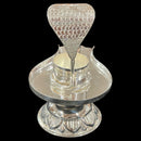 925 Sterling Silver Shiva Lingam Base (Figurine
