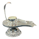 925 Sterling Silver Shiva Lingam Base (Figurine