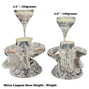 925 Sterling Silver Shiva Lingam Base (Figurine