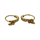 750 Eighteen Karat (18K) Kids Round-shaped Studded Hoops -Style