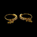 750 Eighteen Karat (18K) Kids Round-shaped Studded Hoops -Style