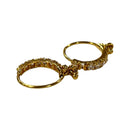 750 Eighteen Karat (18K) Kids Round-shaped Studded Hoops -Style