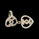 925 Sterling Silver CZ Studded Earrings - Design