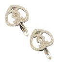 925 Sterling Silver CZ Studded Earrings - Design