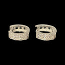 925 Sterling Silver CZ Studded Earrings - Design