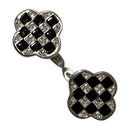 925 Sterling Silver CZ Studded Earrings - Design