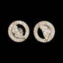 925 Sterling Silver CZ Studded Stud - Design